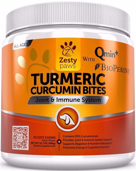 Turmeric Curcumin Bites for Dogs (With BioPerine® & Qmin ™) Coconut Oil ...