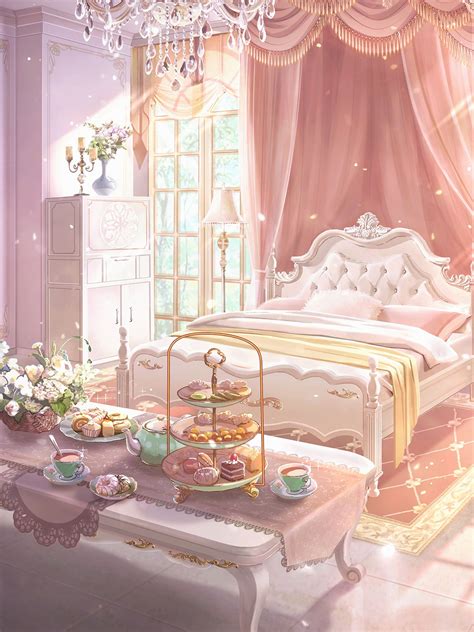 Cute Pink Aesthetic Pink Anime Bedroom Background - Winter Study ...