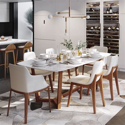 Evelyn Dining Table | Modern dining room tables, Dining table marble ...