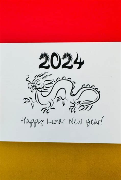 Foil Art Lunar New Year Dragon Craft - 2024