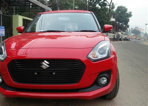 new maruti swift 2018 red colour images front - CarBlogIndia