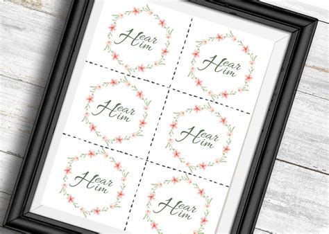 Hear Him Handout Printables Hear Him Printables LDS - Etsy