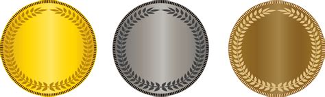 Gold Silver Bronze Medal Png