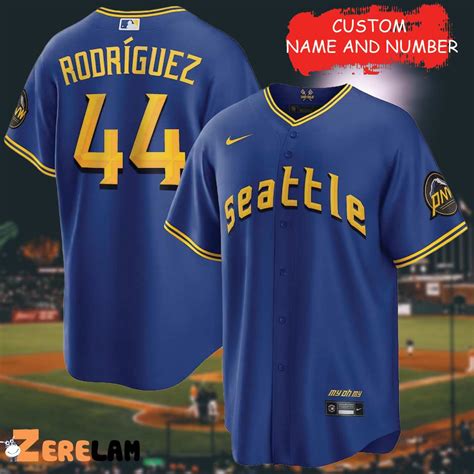 Rodriguez Seattle Mariners City Connect Customeize of Name Men's ...