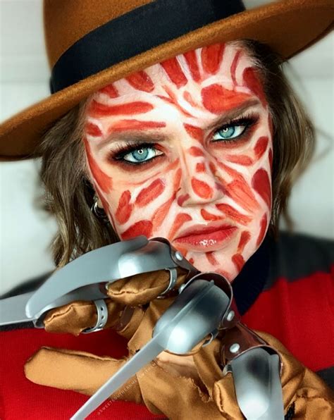 Freddy Krueger - Halloween Makeup | Freddy krueger makeup women easy ...