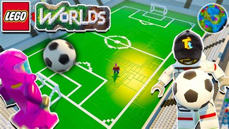 LEGO Worlds Multiplayer: FUNNY FOOTBALL MATCH & BUILD!!! (LEGO) - YouTube