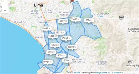 Lima Peru Zip Code Map - Gretal Gilbertine