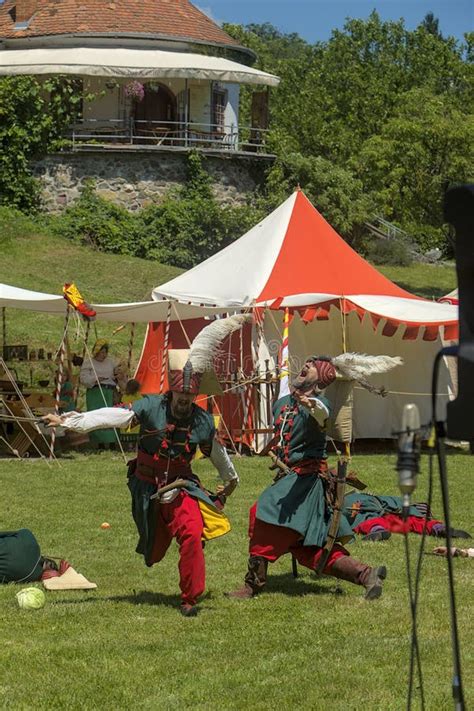 Actors in Janissaries Uniforms at a Historical Show Editorial ...