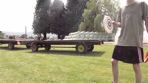 Frisbee Trick Shots- More Farm Shots Edition! - YouTube