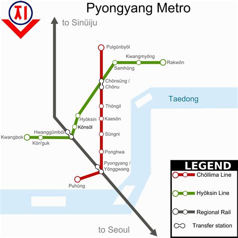 Mapas de Pyongyang - Coréia do Norte | MapasBlog