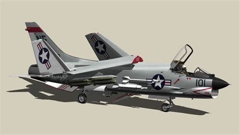 Vought Crusader F8 Model - TurboSquid 1495636