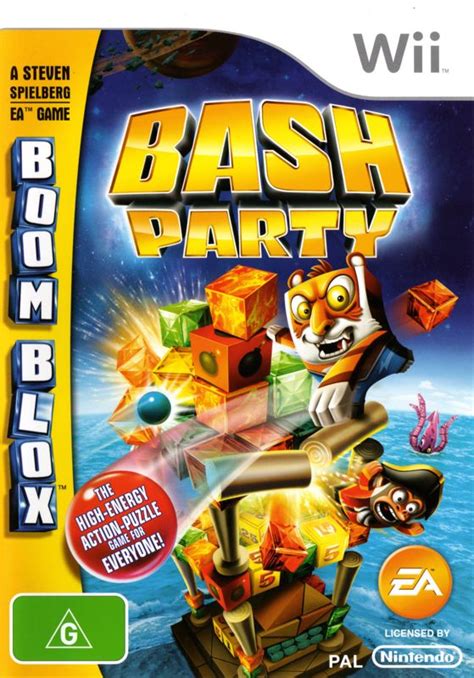 Boom Blox Bash Party (2009) Wii box cover art - MobyGames