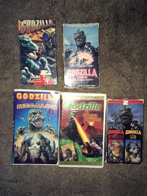 Godzilla VHS Tapes