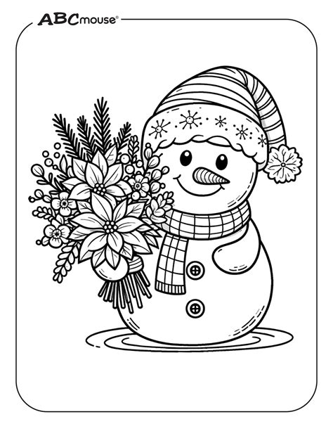 Free Snowman Coloring Pages | ABCmouse