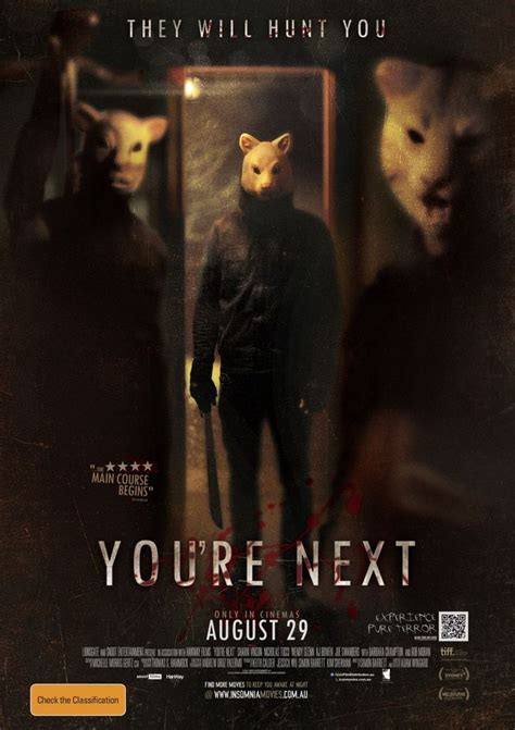 You're Next (2011) poster | You're next, Movie posters, Scary movies