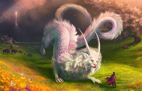 ArtStation - Falkor and Atreyu - CDC "Neverending Story"