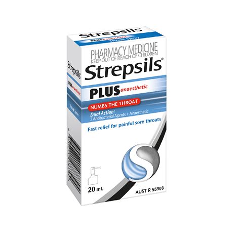 Sore Throat Spray | Strepsils Plus Anaesthetic Throat Spray