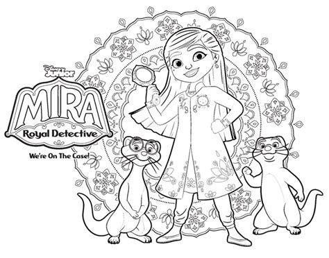 Mira, Royal Detective Coloring Pages Printable for Free Download