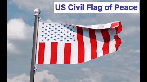 US Civil Flag of Peace. What does an American Flag with vertical lines ...