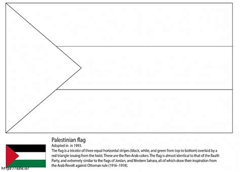 Bendera Palestina Gambar Mewarnai