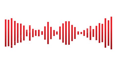 Sound Wave Frequency Vector Hd PNG Images, Sound Wave Red Vector, Sound ...