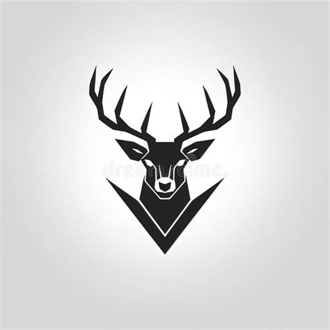 Design of Minimalist Logo Featuring a Deer in Black, Deer Logo ...