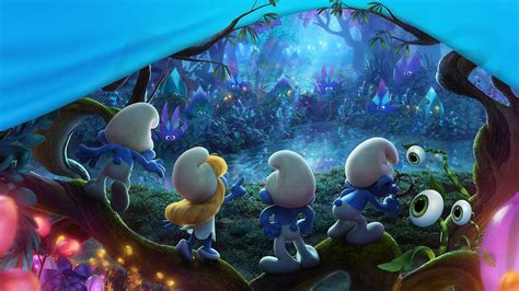 Smurf Village Wallpaper