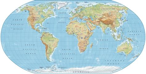 World Robinson Projection Map