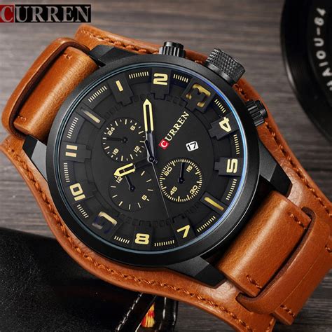 CURREN Top Brand Luxury Mens Watch Men Watches Male Casual Quartz ...