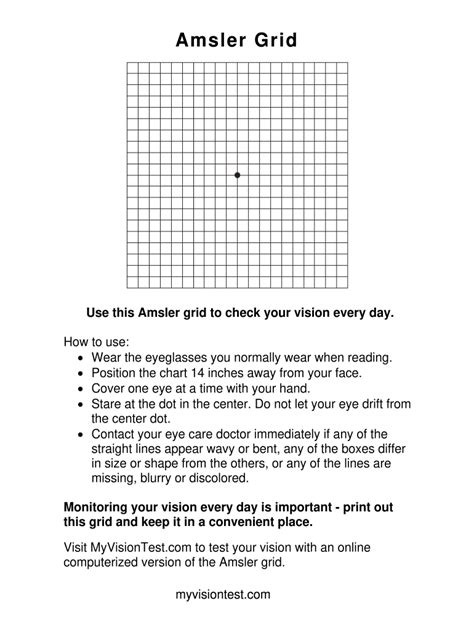 Amsler Grid Printable - Fill Online, Printable, Fillable, Blank, Sign ...