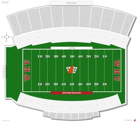 Western Kentucky Football Stadium Seating Chart | Elcho Table