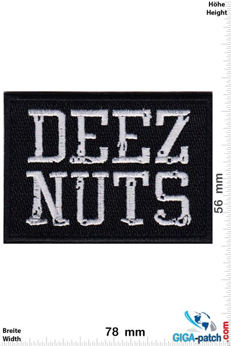 Deez Nuts - Deez Nuts - Hardcore-Band- Patch - Back Patches" - Patch ...