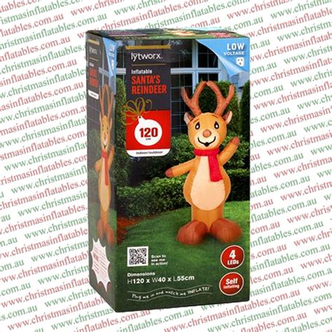 1.2m Santa’s Reindeer Christmas Inflatable – Airfigs Inflatables