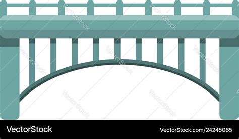 Park bridge icon cartoon style Royalty Free Vector Image