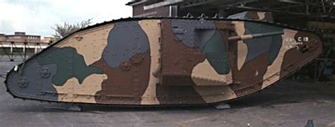 Surviving British Mark 1 Male Tank- Restored WW1 Tank Photos