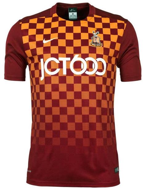 New Bradford City Kit 15/16- BCAFC Nike Shirts 2015-16 Home Away ...