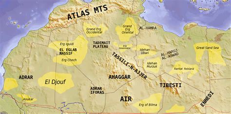 Sahara Desert Location On World Map - Viewing Gallery