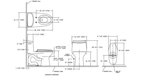 Toilet Dimensions and Clearances You Must Know - Toilet Haven