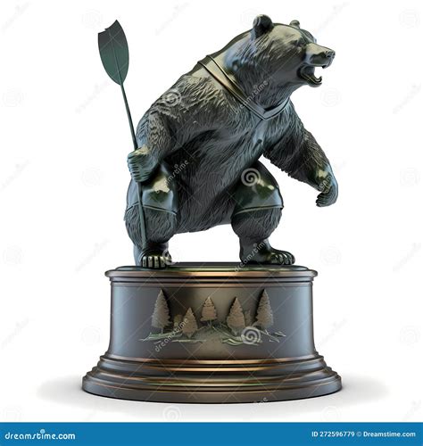 Wild Bear Hunter Trophy. Generative AI Stock Illustration ...