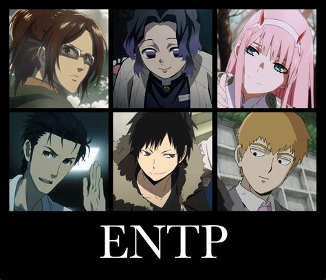 Mbti Entp Anime Characters My mbti typings of characters from some of ...