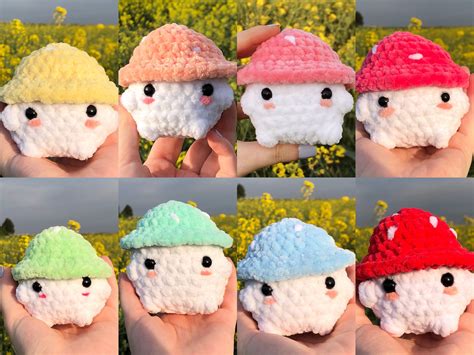 Crochet Mushroom Plushie - Etsy Canada | Fun crochet projects, Diy ...