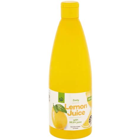 Calories in Woolworths Lemon Juice calcount