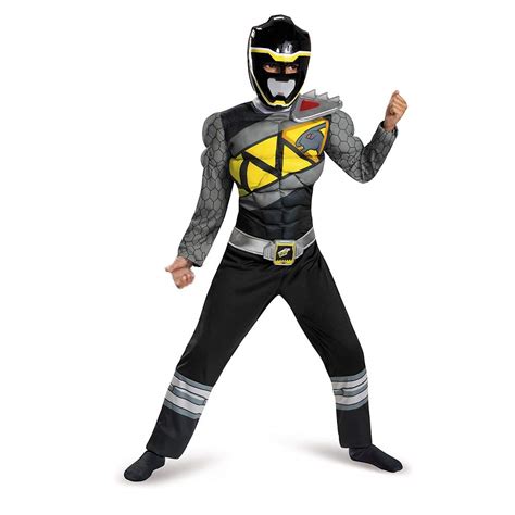 Buy DisguiseBlack Power Rangers Costume for Kids. Official Licensed ...