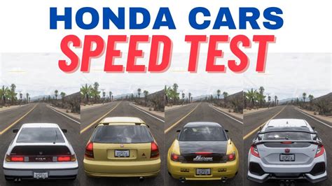 Forza Horizon 5 - All Honda Cars Speed Test Top Speed - YouTube