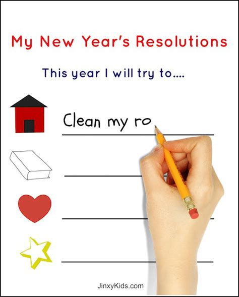 New Years Resolution Activities For Elementary Students