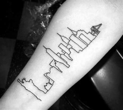 Philly Skyline Outline Tattoo Calculating and working please be patient