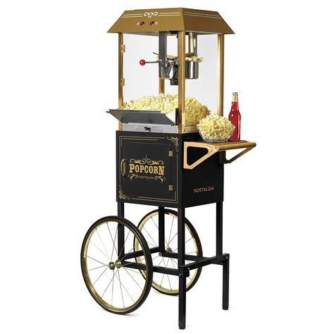 Nostalgia Popcorn Maker Machine - Professional Cart With 10 Oz Kettle ...