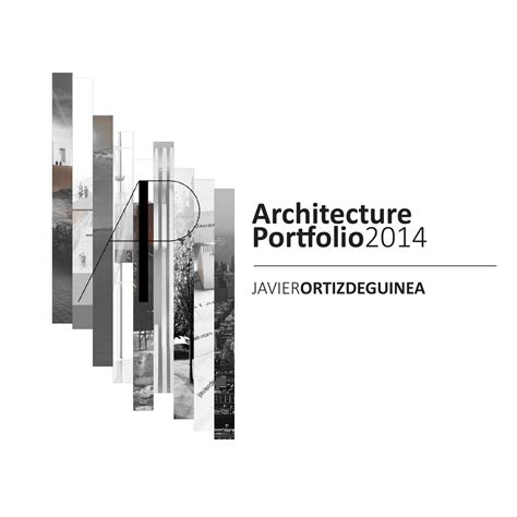 Architectural Portfolio Cover Page Design