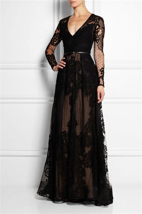 [6+] Long Black Lace Dresses | @Women Dresses