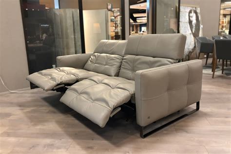 Natuzzi Italia Philo Power Reclining Sofa Bronze - Furnitalia ...